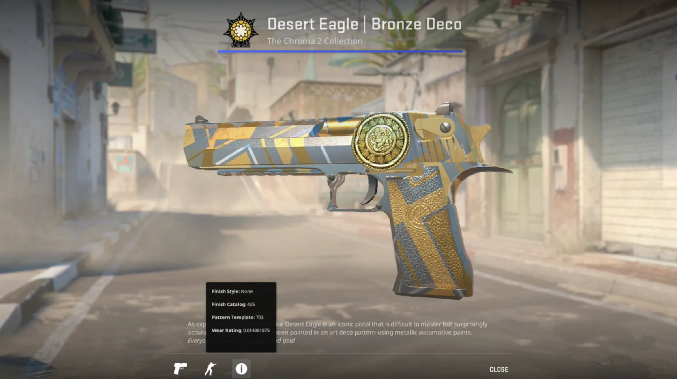 Desert Eagle Bronze Deco